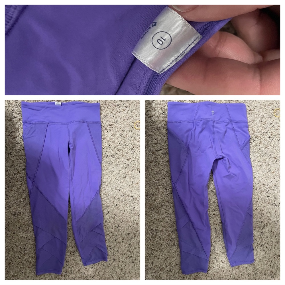 Size 10 purple Ivivva capris